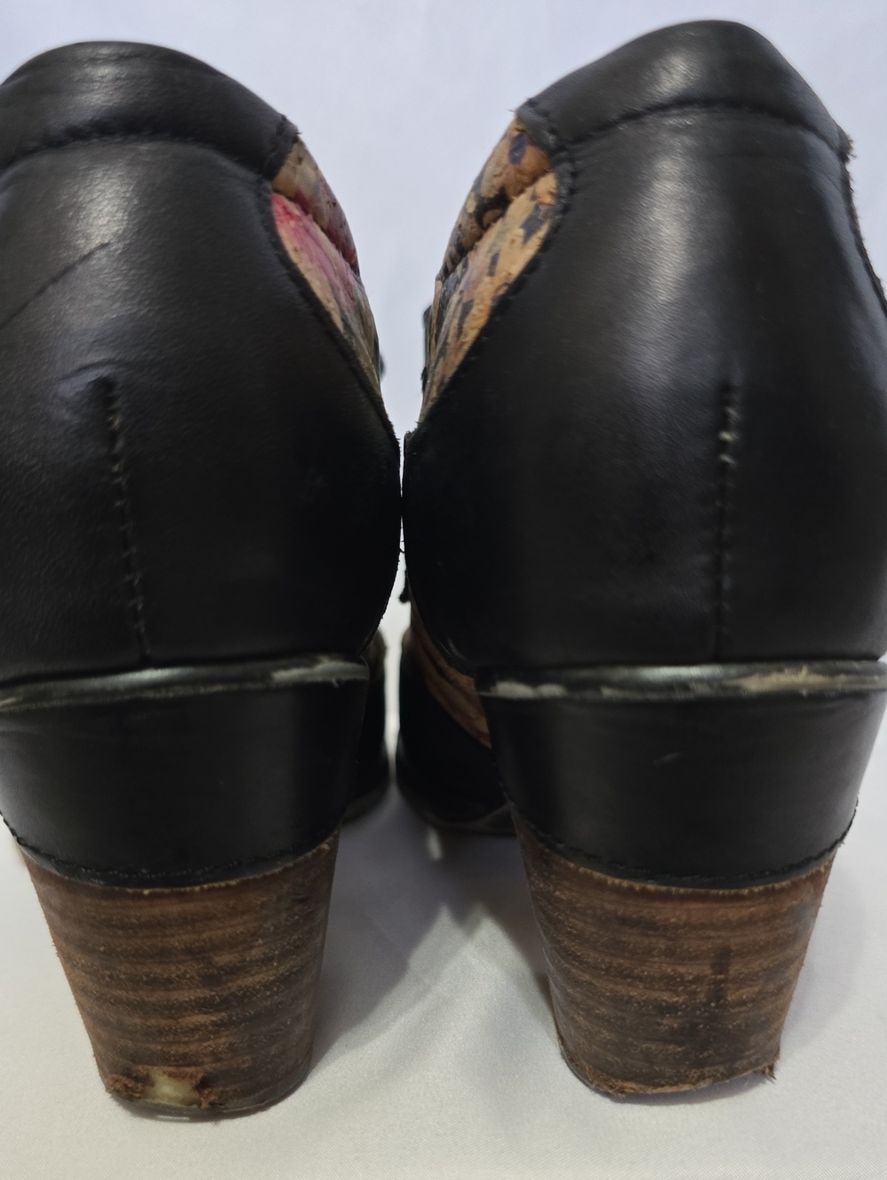L'Artiste Spring Step Glena Leather Floral Mary Jane Wedge Shoes Size 8.5 - Picture 8 of 16
